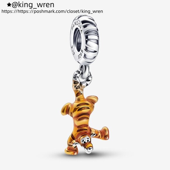 Pandora Disney Winnie the Pooh Tigger Dangle Charm - Picture 1 of 5